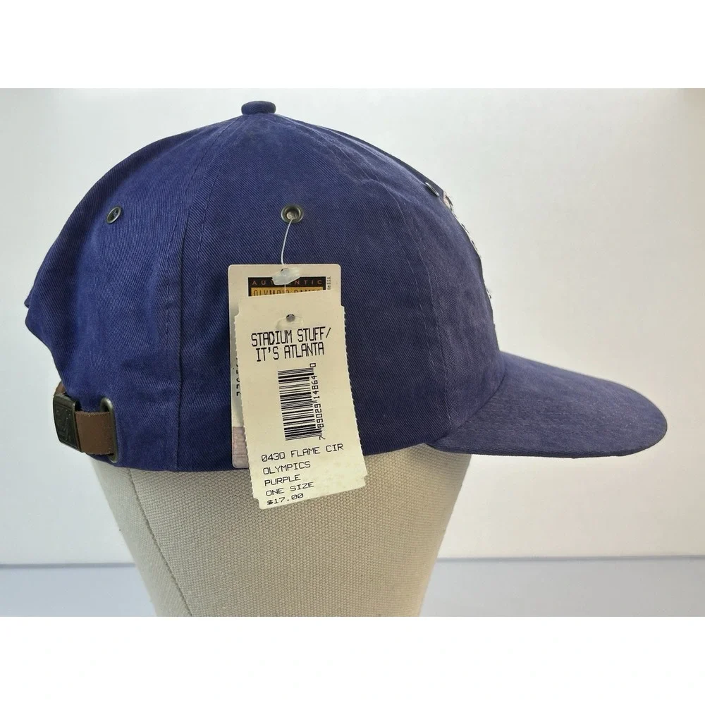 Vintage 1996 Atlanta Olympics Hat Purple Cotton Strapback The Game NOS NWT